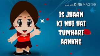 Is Jhan Ki Nahi Hai Tumhari Aankhe Hindi Lyrics Whatsapp Status video hkplay [upl. by Atselec]