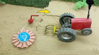 Diy mini motor water pump science project  DIy well water pump  Diy working model of science [upl. by Haelat249]