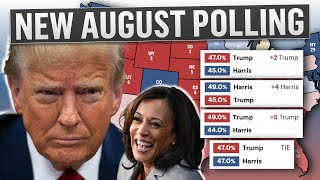 Kamala Harris Gains in Georgia amp Wisconsin in Early August Polls [upl. by Ahtivak390]