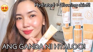 HYALOO GLOW BOOST REVIEW ANG GANDA 🧡✨ INTENSE HYDRATION  GLOWING SKIN  Yvette Ramirez [upl. by Aelram322]