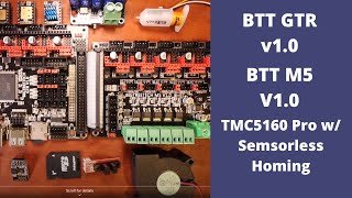 BTT GTR v1 0 TMC5160 Pro with Sensor less Homing [upl. by Eralc]