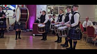 Schomberg Academy Pipe Band Full Set  Schomberg Mourne Ulster Scots Burns Night 2024 [upl. by Garnet955]