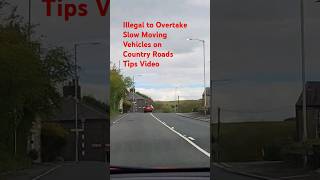 Illegal to Overtake Slow Moving Vehicles on Country Roads with Solid White Lines Tips Video shorts [upl. by Atekehs]