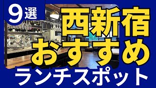 西新宿の意外と知らない美味しいランチとパワースポット9選！お値段リーズナブルのところを集めました〜！ [upl. by Nuoras]