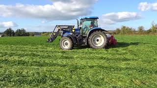 Red Clover Silage with New Holland and Kuhn [upl. by Sausa423]