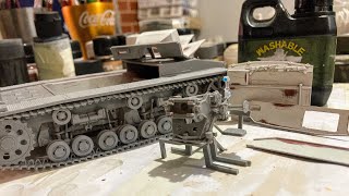 Miniart Sturmgeschutz III O SERIES Update 5 Building the gun and fighting compartment [upl. by Nialb]