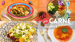 4 fáciles y deliciosas RECETAS SIN CARNE para tu menú semanal  Recetas sin carne  Cocina Vital [upl. by Jacie]