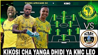 Live KIKOSI CHA YANGA KItachoanza Leo vs kmc ni BALAA tup [upl. by Zeiler]