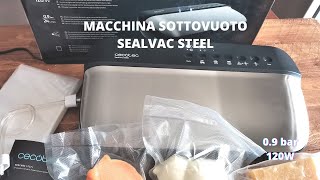 Macchina sottovuoto Sealvac steel [upl. by Odranreb]