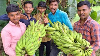 Village Style Banana Recipe  Kela Nu Shaak  Kele ki Sabji  Village Rasoi [upl. by Kynan704]