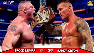 Brock Lesnar vs Randy Orton  No Holds Barred Match  MONDAY NIGHT RAW 2024  WWE Sept 52024 [upl. by Nyrual]