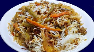 Mauritian Cuisine Easy Vegetable Biryani Recipe  Briani Légumes Mauricien [upl. by Harrietta]