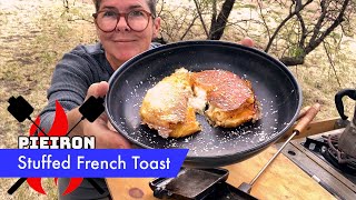 Pieiron peach and goat cheesestuffed croissant french toast  Thats a mouthful [upl. by Vasyuta237]