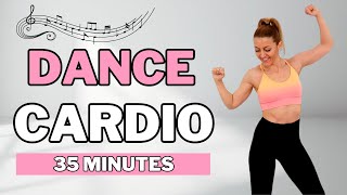 🔥35 Min TABATA DANCE CARDIO for BEGINNERS🔥FUN CARDIO AEROBICS EXERCISE to LOSE FAT🔥NO JUMPING🔥 [upl. by Ojyma475]