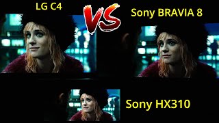 LG C4 vs Sony BRAVIA 8 OLED TV in HDR [upl. by Desmund]