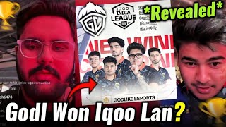 Destro amp Aditya Revealed Godl Won Iqoo Lan 🏆😳 Iqoo Lan Cancelled❌ 😯 [upl. by Ciapas]