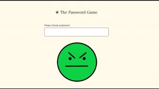 The password game is terrifying [upl. by Aldred]