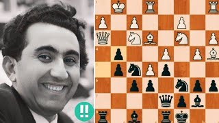 Tigran Petrosian Wins in 29 Moves [upl. by Yrdnal414]