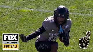 Travis Hunter hits the Heisman after UNREAL interception vs Utah 🔥 CFB on FOX [upl. by Nilhtac]