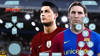 PES 2008 PSP DOWNLOAD ULTRA GRAPHICS 4K HD  ISOTEXTURESAVEDATA [upl. by Ryann827]