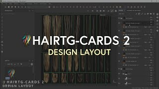 HairTGCards 2  Design Layout [upl. by Adiraf]