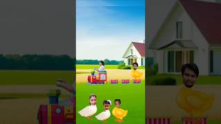 মুরগির বাচ্চাগুলো গাড়ি করে গেল।। animatedcartoon shorts [upl. by Reffineg]