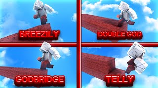 Bedwars but if I die I switch to a different bridge method [upl. by Ardnwahs]