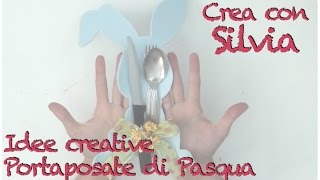 Tutorial Portaposate coniglietto per la pasqua [upl. by Soph41]