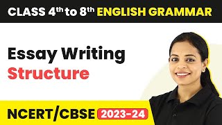 Essay Writing Structure  Essay Writing  Class 4  8 English Grammar [upl. by Annauqal]