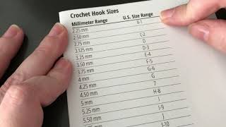 understanding crochet hook sizes [upl. by Wolfort27]