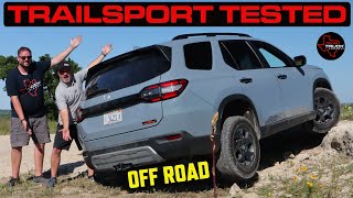 We Test The ALL NEW 2023 Honda Pilot Trailsport  OFF ROAD Review [upl. by Noinatrad]