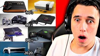 REACTING to EVERY Video Game Console commercial From 1982  2020 Atari NES Sega N64 PS1 Xbox [upl. by Ylsew206]