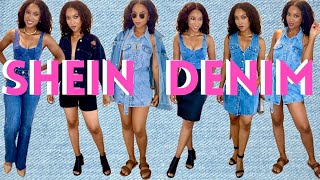 Premium Denim Haul  SHEIN’s BEST 👀 [upl. by Salohcim376]