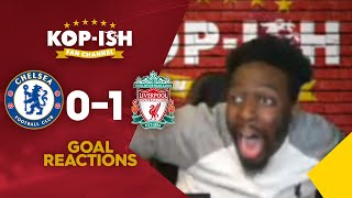 SCENES AS VIRGIL VAN DIJK SCORES THE WINNER  CHELSEA 01 LIVERPOOL  LIVERPOOL FAN GOAL REACTION [upl. by Nylareg]