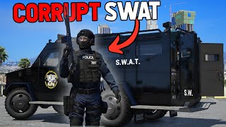 I JOINED A CORRUPT SWAT TEAM IN GTA RP [upl. by Nedla]