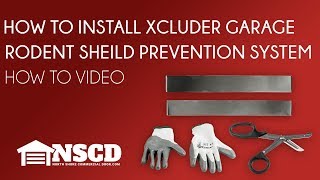 How to install Xcluder Garage Door Rodent Shield Pest Prevention System [upl. by Enahsed]