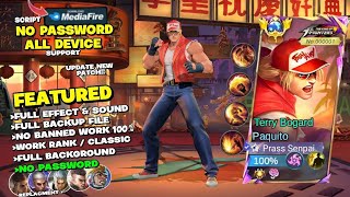 Script Skin Paquito KOF  Terry Bogard No Password Terbaru Full Effect amp Voice  New Update [upl. by Aninay]