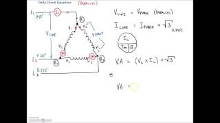 3 Phase Delta Tutorial Electrical Power PE Exam Review [upl. by Aimahs418]