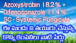 Azoxystrobin 182  Difenoconazole 114 SC  Systemic Fungicide innovativefarmingtelugu [upl. by Marney]