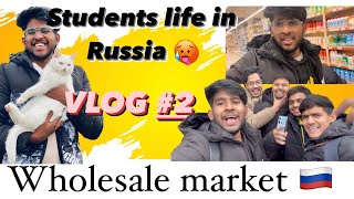 STUDENT’s LIFE IN RUSSIA 🥵 WHOLE SALE MARKET IN 🇷🇺 [upl. by Einor587]