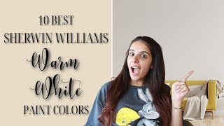 10 BEST Sherwin Williams Warm White Paint Colors [upl. by Femmine169]