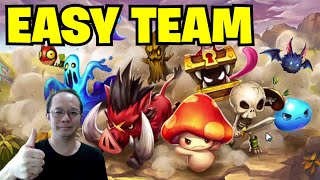 Summoners War  ONE EASY TEAM for FIRE and WATER MONSTER WAVE in MONSTER SUBJUGATION [upl. by Noffihc]