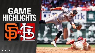 Giants vs Cardinals Game Highlights 62224  MLB Highlights [upl. by Wendeline]