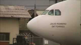 Aterrizaje  landing AIRBUS A340600 ECIOB IBERIA [upl. by Lleneg740]