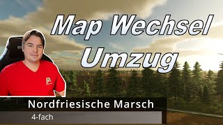 LS22 NF Marsch 4fach Mod Map Wechsel Spielstand mitnehmen Landwirtschafts Simulator 2022 Tutorial [upl. by Aehtela722]