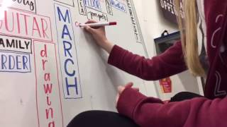 Hand Lettering onto a Whiteboard [upl. by Maher975]