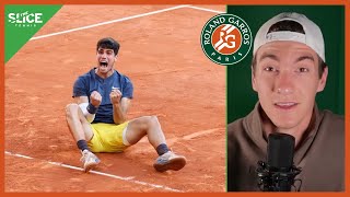 How Carlos Alcaraz Beat Zverev for 1st Roland Garros 3rd Major  THE SLICE [upl. by Melissa]