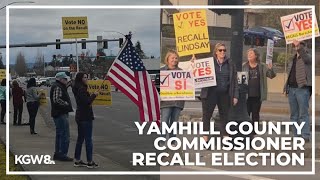 Yamhill County commissioner appears to survive recall effort [upl. by Atiekahs]