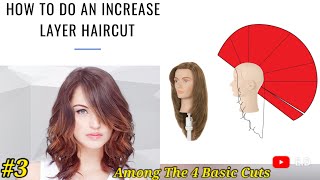 3✂️Haircut Tutorial How to cut Increase layers Form basic technique cosmetology school [upl. by Sethi]