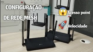 REDE MESH NO ROTEADOR TP LINK EX141 E ACESSO POINT [upl. by Hoskinson]